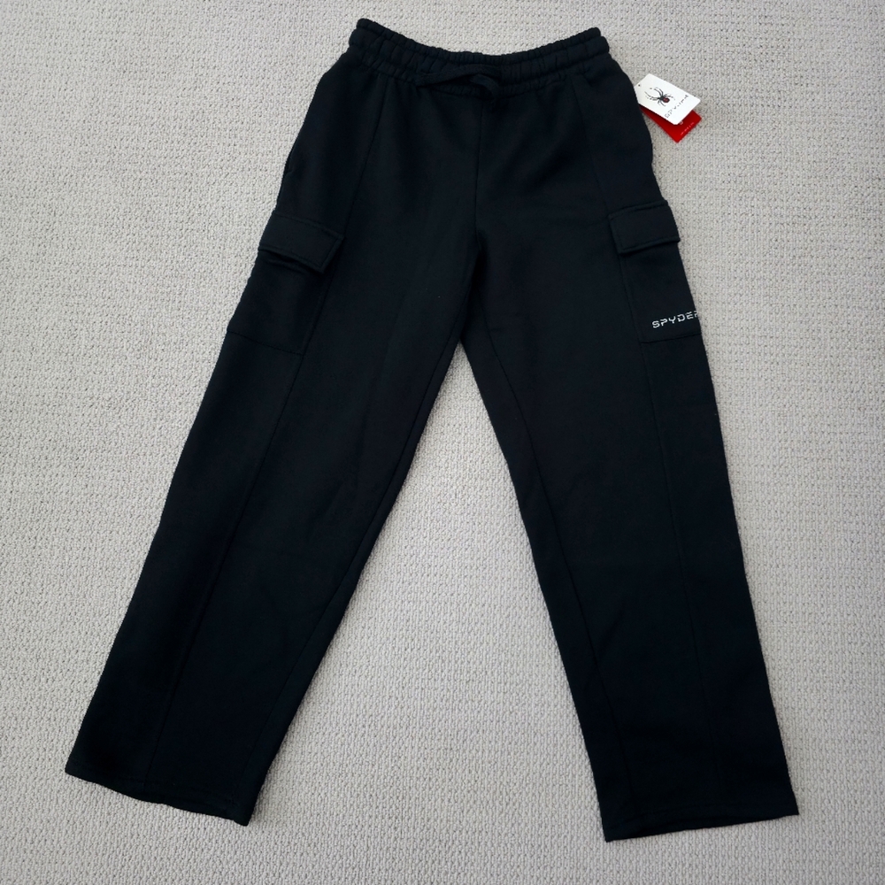 NEW Spyder Black Fleece Cargo Joggers